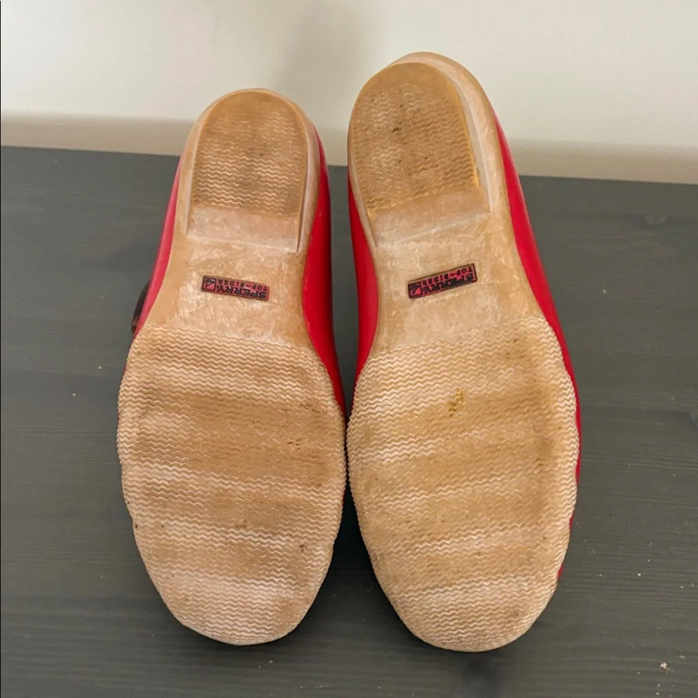 Sperry‎ Women’s Waterproof Duck Boots Red Brown Leather Fleece Lined Size 8